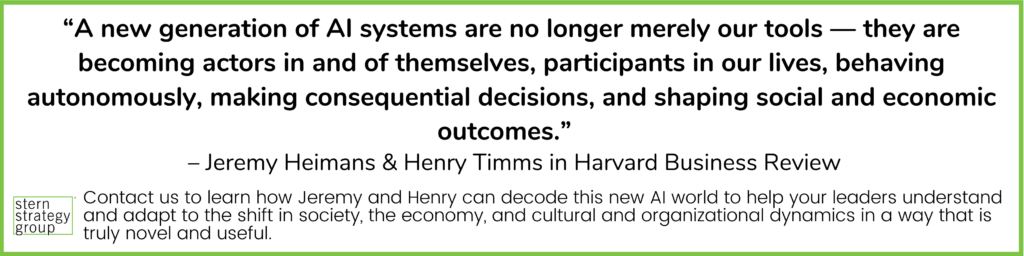 Heimans & Timms HBR Jan 2024 CTA - AI systems