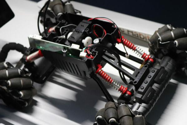 A robotic vehicle representing the future of AI and robotics