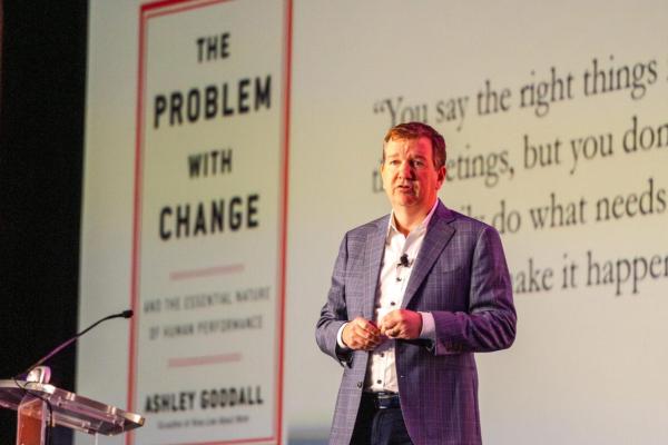Ashley Goodall on stage